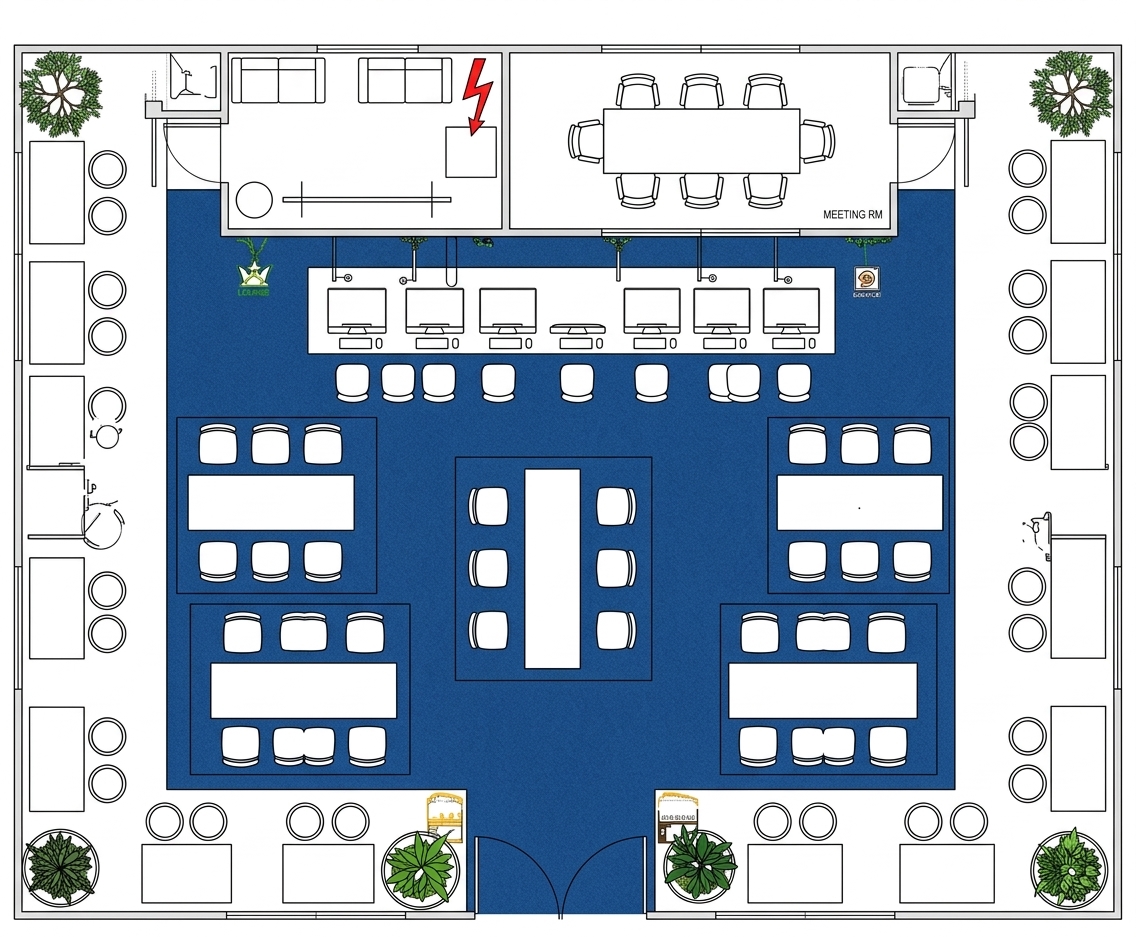 LNF shared booth floor plan